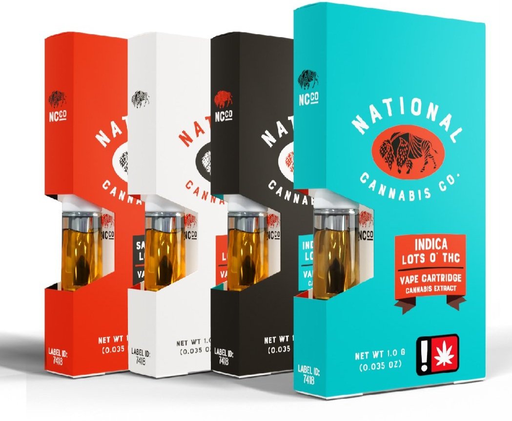 National Cannabis Co. hybrid vape cartridges